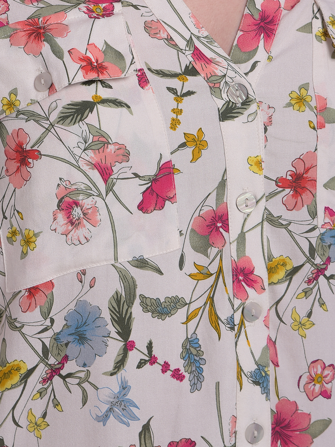 Numero Uno Women Floral Print Multicolor Shirt Dress